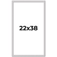 thumbnail image 1 of 22x38 Frame Silver Inner Slope Bevel Picture Frame | 1 Inch Moulding Width | 0.75 Inch Rabbet Depth, 1 of 8
