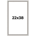 thumbnail image 1 of 22x38 Frame Silver Real Wood Picture Frame Width 1.25 Inches | Interior Frame Depth 0.5 Inches |, 1 of 8