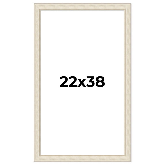 22x38 Frame White Real Wood Picture Frame Width 1.75 inches | Interior Frame Depth 0.5 inches |