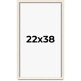 thumbnail image 1 of 22x38 Shadow Box Frame White | 1.125 Inches Deep Real Wood Rustic Shadowbox Display Frame | UV, 1 of 5