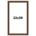 thumbnail image 1 of 22x39 Copper and Brown Real Wood Picture Frame Width 2 inches | Interior Frame Depth 0.5 inches |, 1 of 8