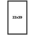 thumbnail image 1 of 22x39 Frame Black Real Wood Picture Frame Width 1.25 Inches | Interior Frame Depth 0.5 Inches |, 1 of 8