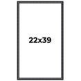 thumbnail image 1 of 22x39 Frame Black Real Wood Picture Frame Width 1.25 inches | Interior Frame Depth 0.5 inches |, 1 of 8