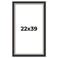 thumbnail image 1 of 22x39 Frame Black Real Wood Picture Frame Width 2.25 Inches | Interior Frame Depth 0.5 Inches |, 1 of 8