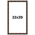 thumbnail image 1 of 22x39 Frame Brown Burl Real Wood Picture Frame Width 1.625 Inches | Interior Frame Depth 0.5 Inches, 1 of 8