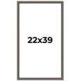 thumbnail image 1 of 22x39 Frame Silver Real Wood Picture Frame Width 1.25 Inches | Interior Frame Depth 0.5 Inches |, 1 of 8