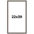 thumbnail image 1 of 22x39 Frame Silver Real Wood Picture Frame Width 1.25 Inches | Interior Frame Depth 0.5 Inches |, 1 of 8