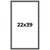22x39 Frame Silver Real Wood Picture Frame Width 1.25 Inches | Interior Frame Depth 0.75 Inches |