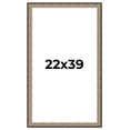 thumbnail image 1 of 22x39 Frame Silver Real Wood Picture Frame Width 1.75 Inches | Interior Frame Depth 0.5 Inches |, 1 of 8
