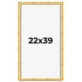 thumbnail image 1 of 22x39 Shadow Box Frame Gold | 1.625 Inches Deep Real Wood Traditional Shadowbox Display Frame | UV, 1 of 5
