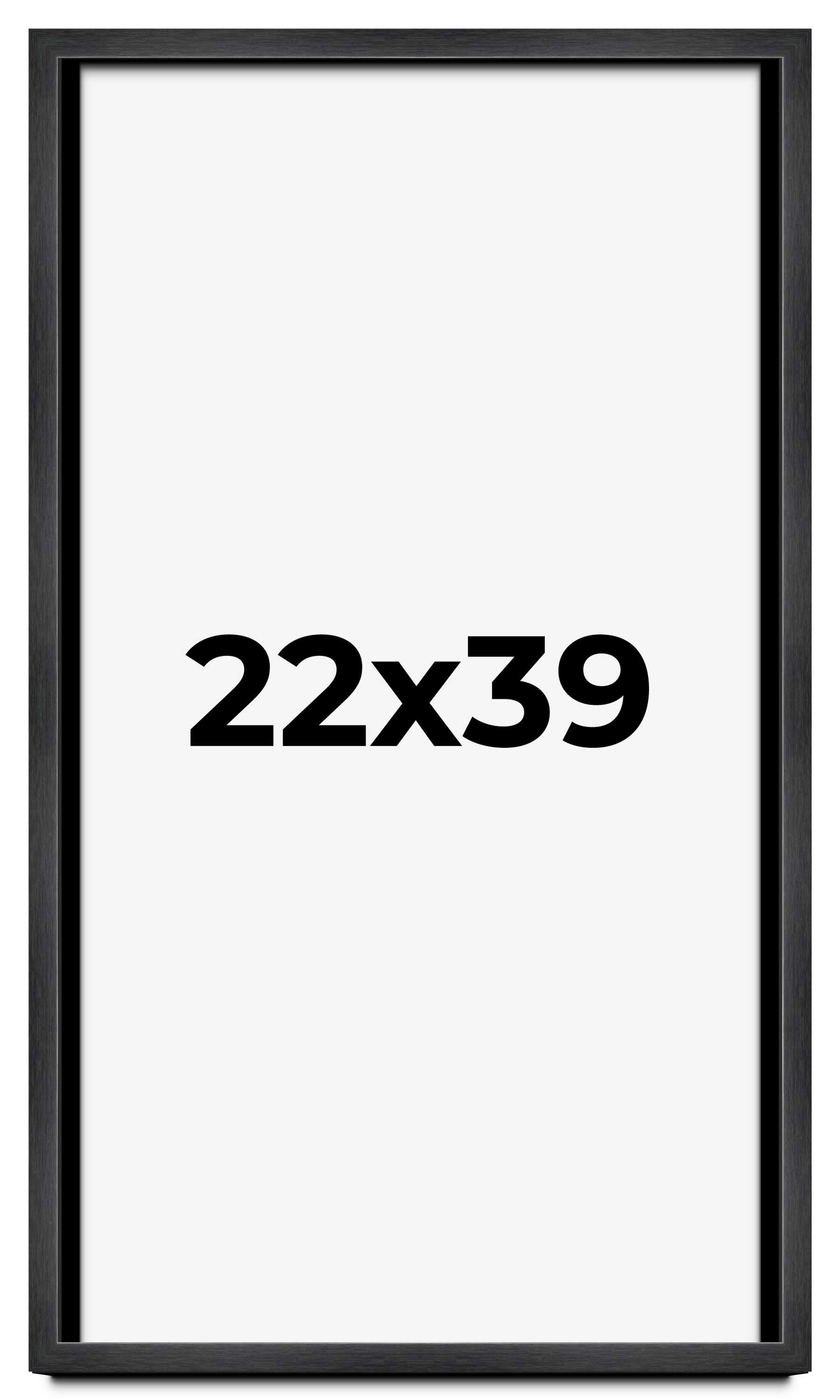 22x39 Shadow Box Frame Grey Charcoal Black | 0.875 Inches Deep | Solid ...