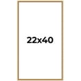 thumbnail image 1 of 22x40 Frame Beaded Gold Solid Wood Picture Frame | 0.75 Inches Moulding Width | Liscio Oro, 1 of 8
