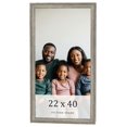 thumbnail image 1 of 22x40 Frame Grey Solid Wood Picture Frame Width 1 Inches | Interior Frame Depth 0.5 Inches |, 1 of 8