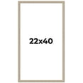 thumbnail image 1 of 22x40 Frame Grey Solid Wood Picture Frame Width 1 Inches | Interior Frame Depth 0.5 Inches |, 1 of 8
