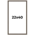thumbnail image 1 of 22x40 Frame Silver Real Wood Picture Frame Width 1.25 Inches | Interior Frame Depth 0.5 Inches |, 1 of 8