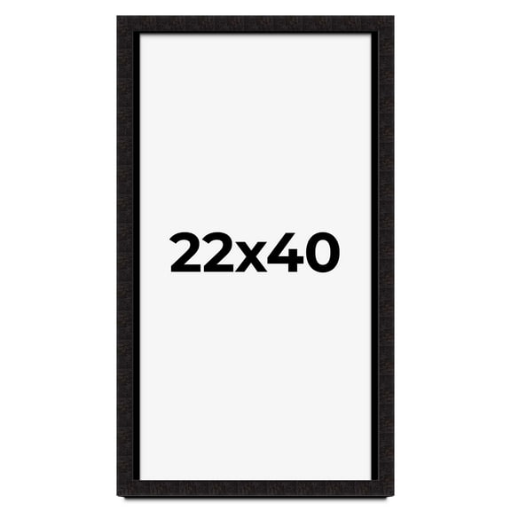 22x40 Shadow Box Black Solid Wood Display Picture Frame | 1 Inch Rabbet Depth | | 1.375 Inch