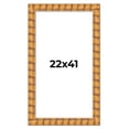 thumbnail image 1 of 22x41 Frame Beige Real Wood Picture Frame Width 3 inches | Interior Frame Depth 0.5 inches |, 1 of 8