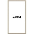 thumbnail image 1 of 22x41 Frame Grey Solid Wood Picture Frame Width 1 Inches | Interior Frame Depth 0.5 Inches |, 1 of 8