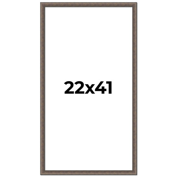 22x41 Frame Silver Real Wood Picture Frame Width 1.25 Inches | Interior Frame Depth 0.5 Inches |