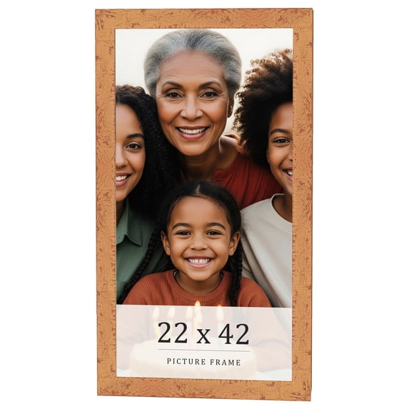 22x42 Frame Beige Real Wood Picture Frame Width 1.25 inches | Interior Frame Depth 0.5 inches |