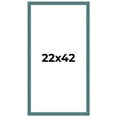 thumbnail image 1 of 22x42 Frame Blue Rustic Barnwood Solid Wood Picture Frame Width 1.25 Inches | Interior Depth 0.5, 1 of 8