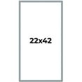 thumbnail image 1 of 22x42 Frame Blue Scuffed Farm Board Solid Wood Picture Frame Width 0.75 Inches | Interior Depth 0.5, 1 of 8