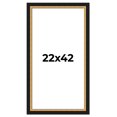 thumbnail image 1 of 22x42 Frame Gold Real Wood Picture Frame Width 2.25 Inches | Interior Frame Depth 0.5 Inches |, 1 of 8