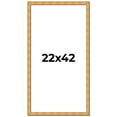 thumbnail image 1 of 22x42 Frame Gold Rustic Solid Wood Picture Frame | 1.25 Inch Wide Moulding | Rustique Gold, 1 of 8