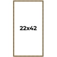 thumbnail image 1 of 22x42 Frame Gold Solid Wood Picture Frame - Complete Modern Photo Frame Includes UV Acrylic, 1 of 8