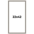 thumbnail image 1 of 22x42 Frame Grey Real Wood Picture Frame Width 1.25 inches | Interior Frame Depth 0.5 inches | Hans, 1 of 8