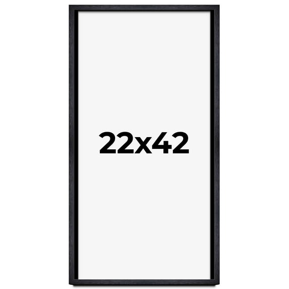 22x42 Shadow Box Frame Black | 1 Inches Deep Real Wood Farmhouse Shadowbox Display Frame | UV
