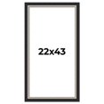 thumbnail image 1 of 22x43 Frame Black Real Wood Picture Frame Width 2.25 Inches | Interior Frame Depth 0.5 Inches |, 1 of 8