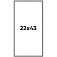 thumbnail image 1 of 22x43 Frame Blue Kingsley Pewter Solid Wood Picture Frame Width 0.75 Inches |Interior Depth 0.5, 1 of 8