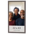thumbnail image 1 of 22x43 Frame Blue Kingsley Pewter Solid Wood Picture Frame Width 0.75 Inches |Interior Depth 0.5, 1 of 8