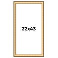 thumbnail image 1 of 22x43 Frame Gold Plein Aire Solid Wood Picture Frame Width 2 Inches | Interior Frame Depth 0.5, 1 of 8