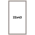 thumbnail image 1 of 22x43 Frame Grey Real Wood Picture Frame Width 1.25 inches | Interior Frame Depth 0.5 inches | Hans, 1 of 8