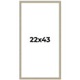thumbnail image 1 of 22x43 Frame Grey Solid Wood Picture Frame Width 1 Inches | Interior Frame Depth 0.5 Inches |, 1 of 8