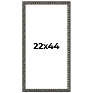 22x44 Frame Black-Brown Medieval Solid Wood Picture Frame | 1.5 Inch Moulding Width | Gotham