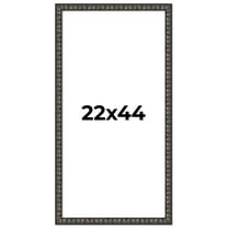 22x44 Frame Black-Brown Medieval Solid Wood Picture Frame | 1.5 Inch Moulding Width | Gotham