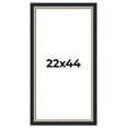 thumbnail image 1 of 22x44 Frame Black Real Wood Picture Frame Width 2.25 Inches | Interior Frame Depth 0.5 Inches |, 1 of 8