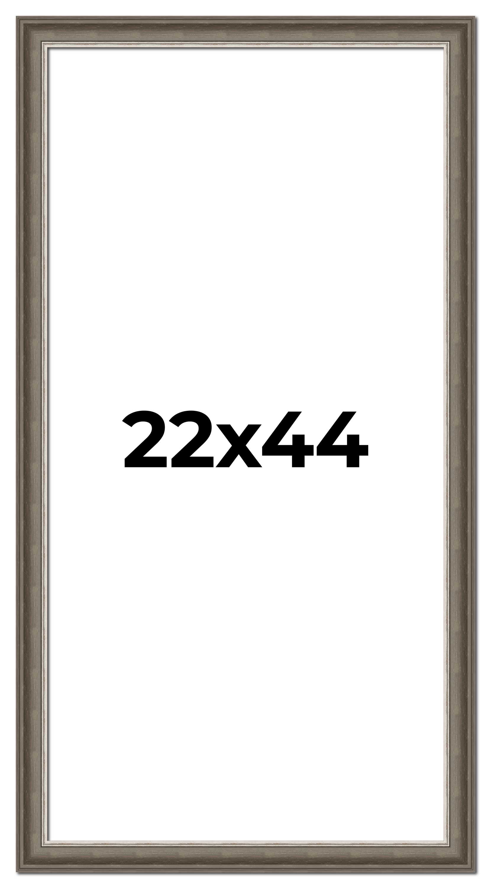 22x44 Frame Brown Solid Wood Picture Frame | 1.75 Inch Moulding Width ...