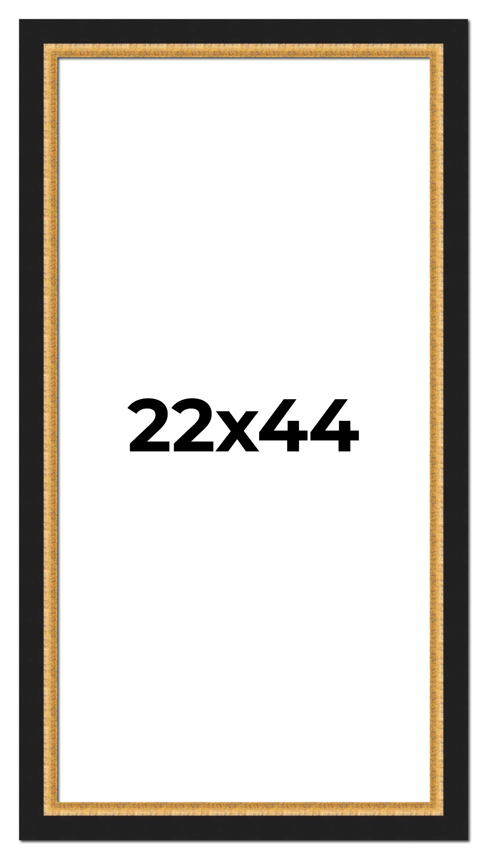 22x44 Frame Gold Real Wood Picture Frame Width 2.25 Inches | Interior ...