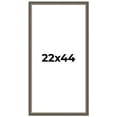 thumbnail image 1 of 22x44 Frame Silver Real Wood Picture Frame Width 1.25 Inches | Interior Frame Depth 0.5 Inches |, 1 of 8