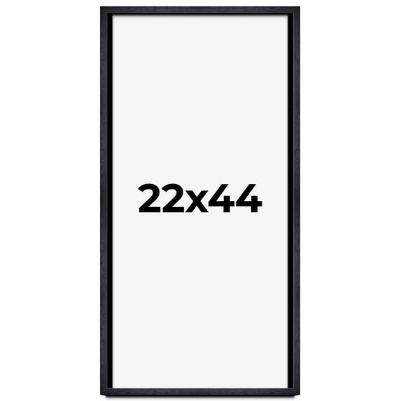 22x44 Shadow Box Frame Black | 1 Inches Deep Real Wood Farmhouse Shadowbox Display Frame | UV