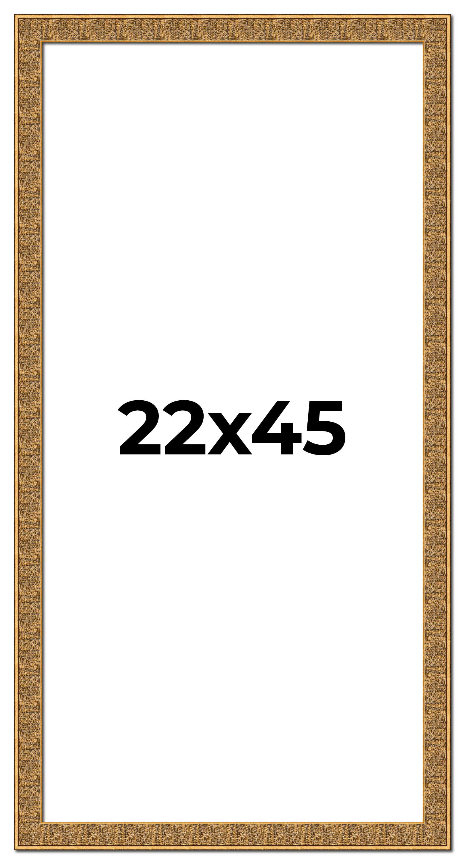 22x45 Frame Black and Gold Distressed Solid Wood Sonoma Picture Frame ...