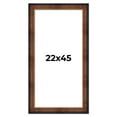 thumbnail image 1 of 22x45 Frame Brown Walnut Gold Ornate Trim Solid Wood Plein Air Picture Frame | 3 Inch Moulding, 1 of 8