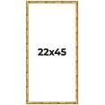 thumbnail image 1 of 22x45 Frame Gold Bamboo Solid Wood Picture Frame | 1 Inch Moulding Width | Interior Frame Depth, 1 of 8