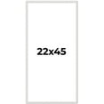 thumbnail image 1 of 22x45 Frame White Real Wood Picture Frame Width 0.75 inches | Interior Frame Depth 0.5 inches |, 1 of 8