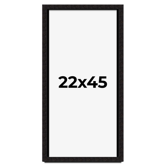22x45 Shadow Box Black Solid Wood Display Picture Frame | 1 Inch Rabbet Depth | | 1.375 Inch