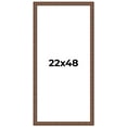 thumbnail image 1 of 22x48 Dark Brown Bamboo Real Wood Picture Frame Width 1.5 inches | Interior Frame Depth 0.5 inches, 1 of 8